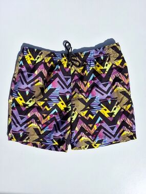 WXYZ Geometric Men's Swim Trunks - Multicolor (Large)